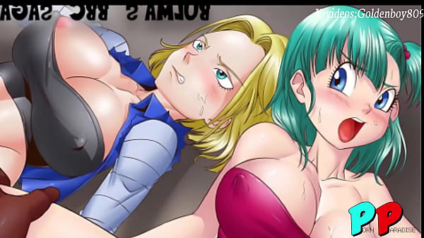 dragon ball hentai bulma and 18 fucked by black androids