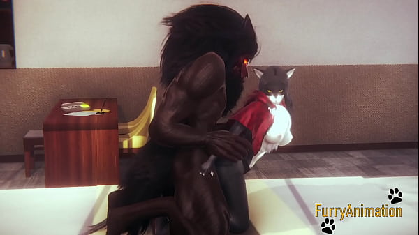furry hentai beast and black cat having wild sex with creampie yiff anime manga japanese cartoon porn 3d