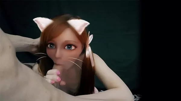 hentai in real life furry cat girl waifu blowjob